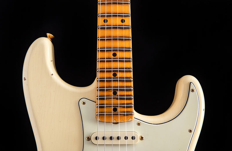 Fender Custom Shop 1962 Relic Bone Tone Stratocaster Aged Vintage White Limited