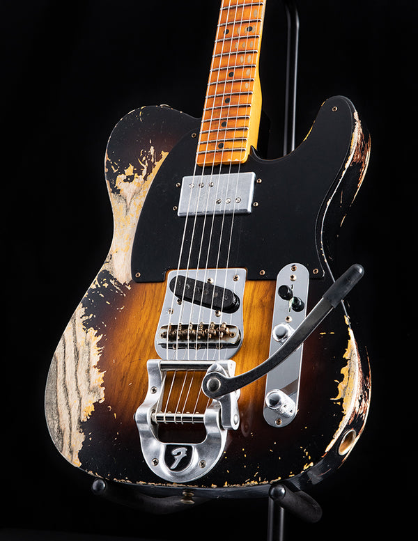 Used Fender Custom Shop Limited Edition CuNife Blackguard Telecaster Heavy Relic Faded Wide Fade 2 Tone Sunburst