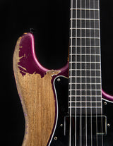 Fender Custom Shop 7 String Stratocaster Heavy Relic Metallic Purple Masterbuilt by Carlos Lopez