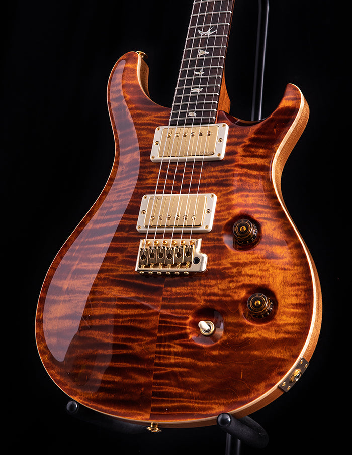 ギター PRScustom24 copper brown Paul Reed Smith Wood Library Custom 24 Yellow Tiger