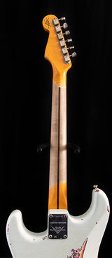 Used Fender Custom Shop 1957 Heavy Relic Stratocaster Sonic Blue Over Pink Paisley