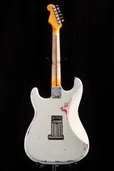 Used Fender Custom Shop 1957 Heavy Relic Stratocaster Sonic Blue Over Pink Paisley