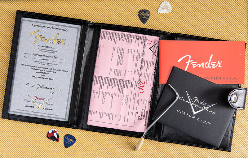 Used Fender Custom Shop 1957 Heavy Relic Stratocaster Sonic Blue Over Pink Paisley