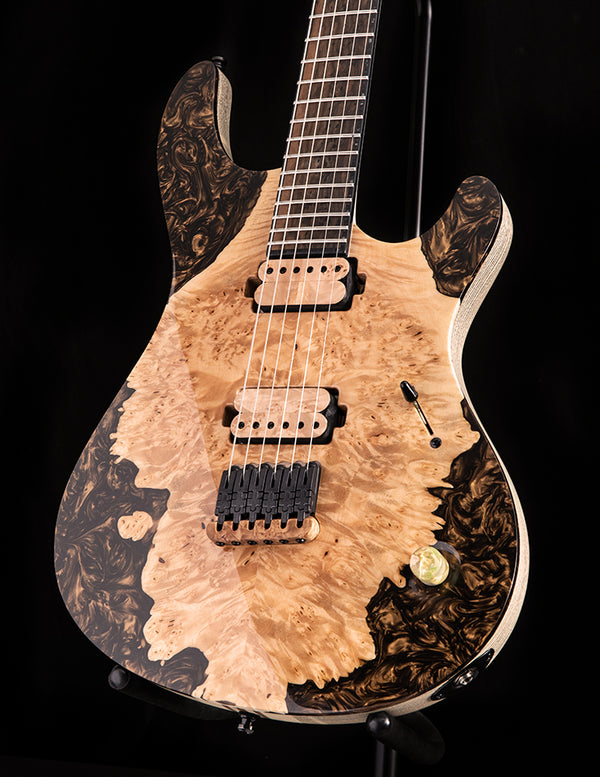 Mayones Regius 6 Master Builder Collection Burl Maple And Resin