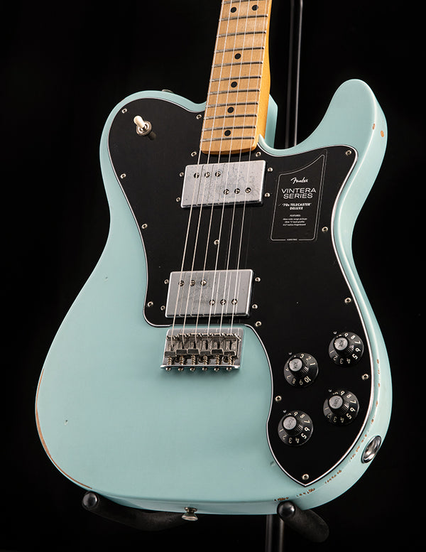 Fender Guitars Vintera Road Worn '70s Telecaster Deluxe Electric Guitar Sonic Blue