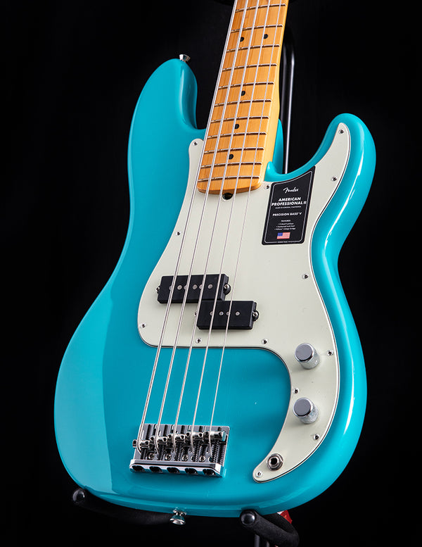 Fender American Professional II Precision Bass V Miami Blue