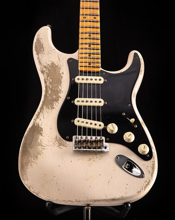Used Fender Custom Shop Poblano Stratocaster Super Heavy Relic Aged White Blonde LTD