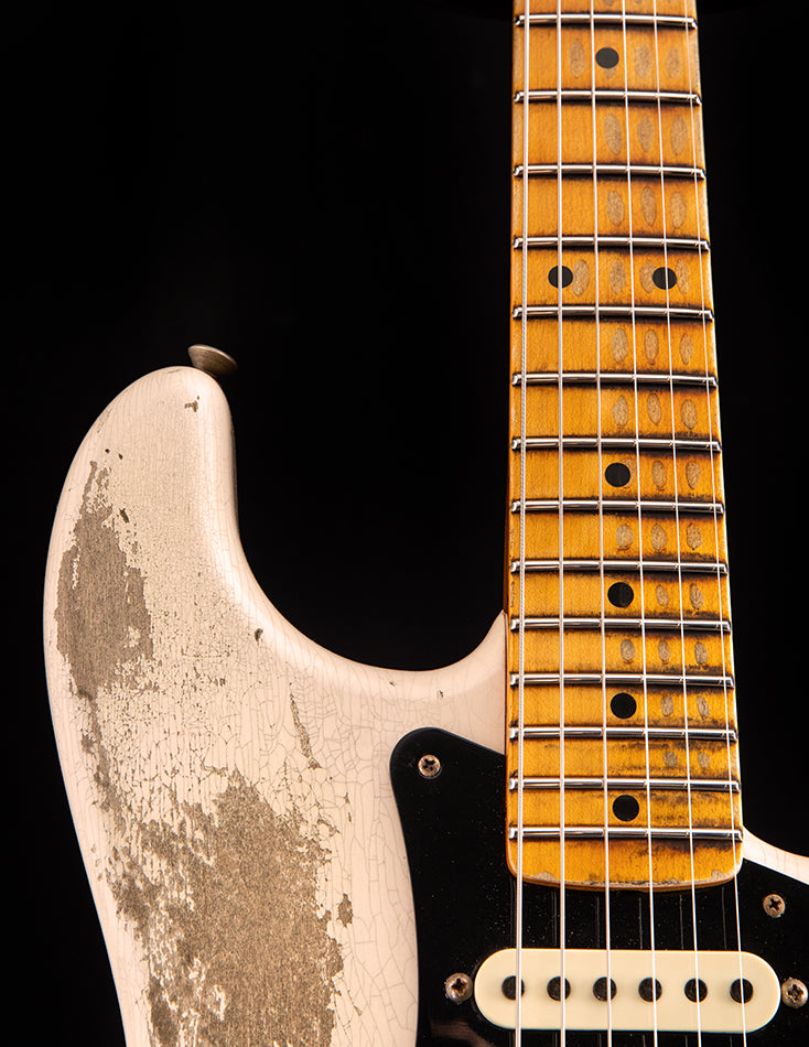 Fender Custom Shop Poblano Stratocaster Super Heavy Relic Aged White Blonde LTD
