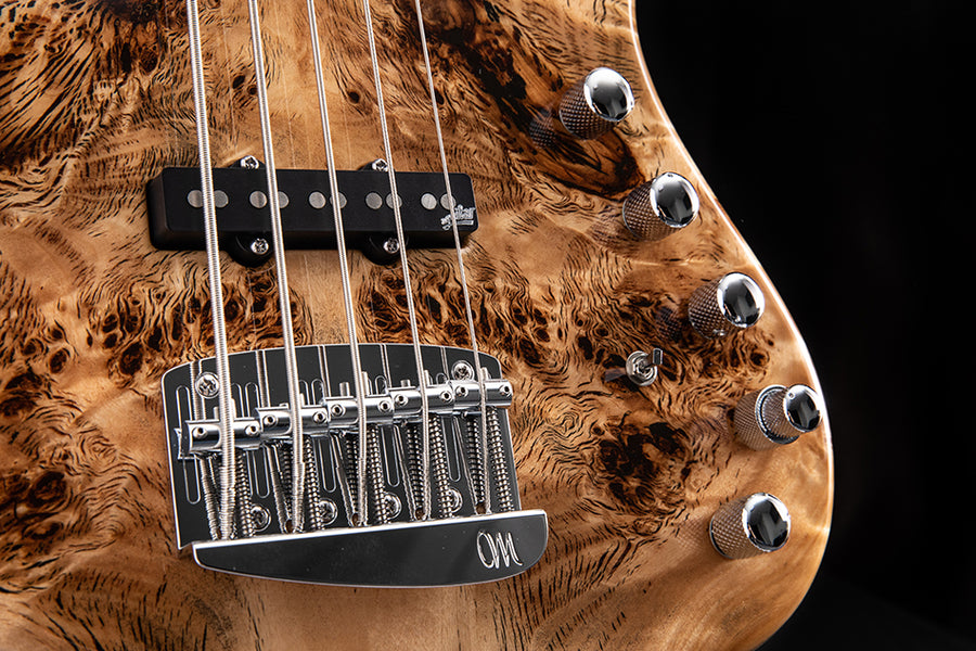 ベース Mayones Jabba Custom 5 Mayones Jabba Custom 5, NAMM 2025, Trans Dirty Blue Burst