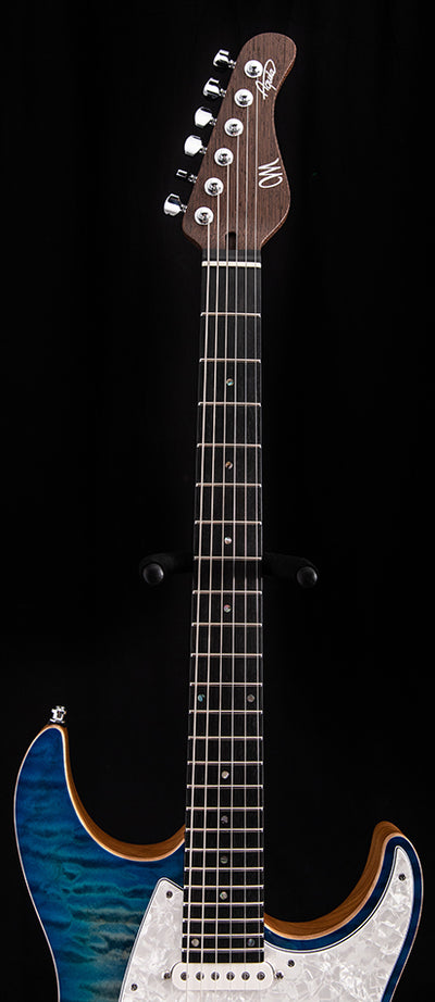 ギター MAYONES Aquila QM 6 Mayones guitars Aquila QM 6 - lagoon burst Str shape