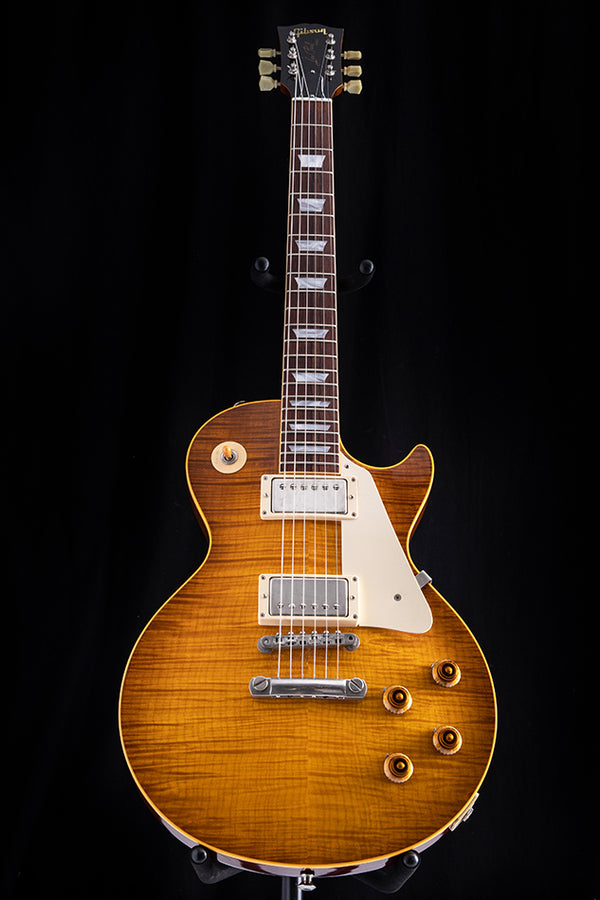 Used Gibson Custom Shop Les Paul 1958 Reissue R8 Flame Top Iced Tea Burst