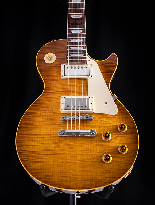 Used Gibson Custom Shop Les Paul 1958 Reissue R8 Flame Top Iced Tea Burst