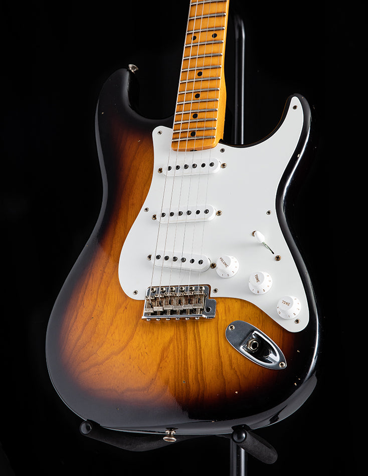 Used Fender Custom Shop Big Neck Stratocaster Journeyman Relic 2 Tone Sunburst
