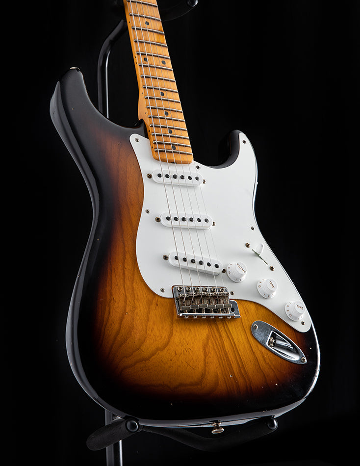 Used Fender Custom Shop Big Neck Stratocaster Journeyman Relic 2 Tone Sunburst