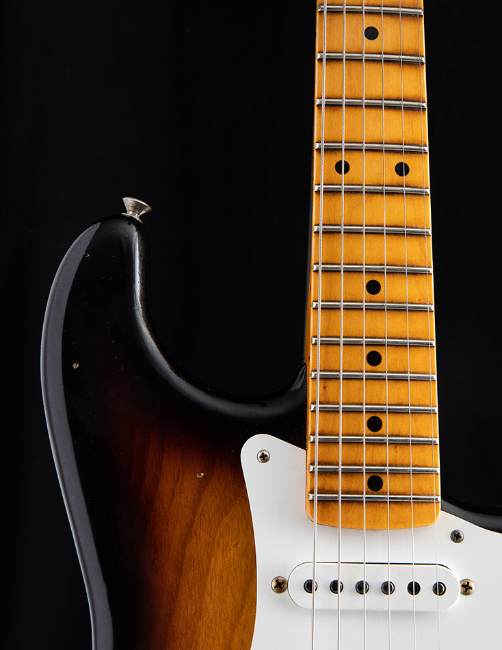 Used Fender Custom Shop Big Neck Stratocaster Journeyman Relic 2 Tone Sunburst