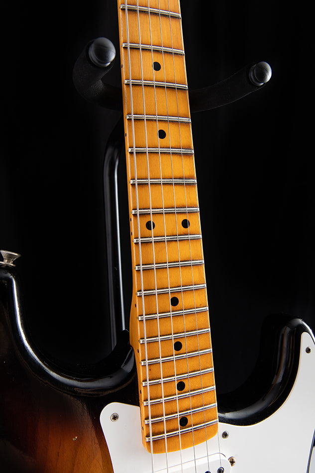 Used Fender Custom Shop Big Neck Stratocaster Journeyman Relic 2 Tone Sunburst