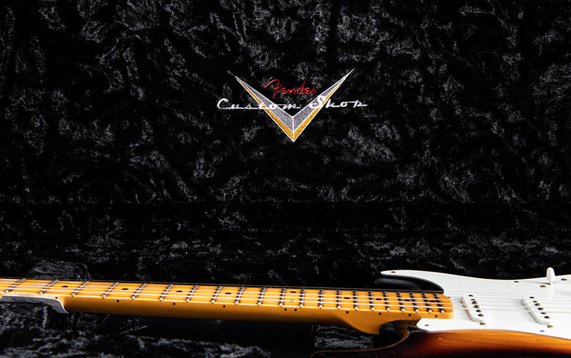 Used Fender Custom Shop Big Neck Stratocaster Journeyman Relic 2 Tone Sunburst