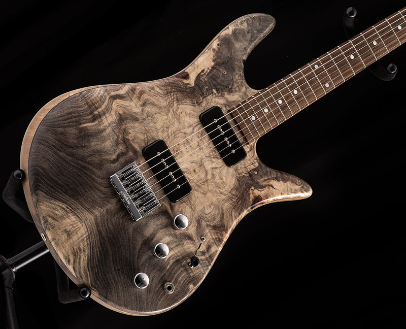 Used Fodera Monarch P90 Buckeye Burl