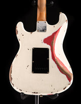 Fender Custom Shop Dual Mag II Stratocaster Relic Aged Olympic White Over Fiesta Red LTD