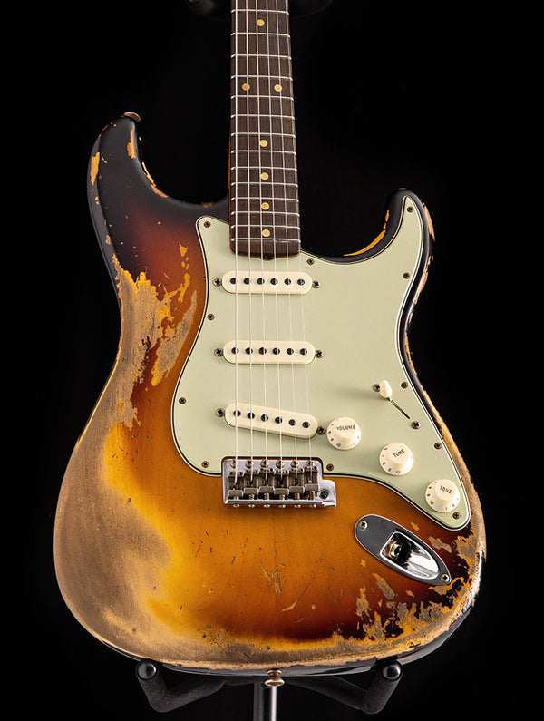 Fender Custom Shop Dual Mag II Stratocaster Super Heavy Relic Aged 3 Tone Sunburst LTD