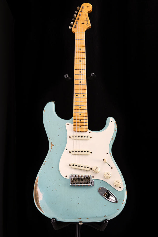 Used Fender Custom Shop 1957 Stratocaster Relic Faded Daphne Blue LTD
