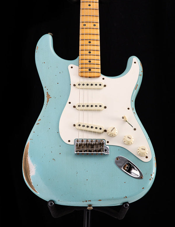 Used Fender Custom Shop 1957 Stratocaster Relic Faded Daphne Blue LTD