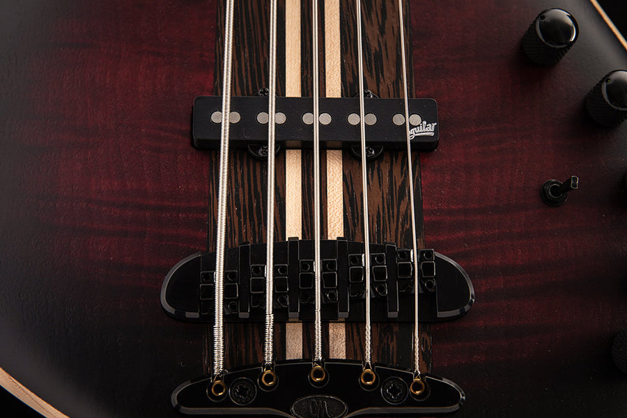 Used Mayones Patriot 5 Custom Dirty Red Burst