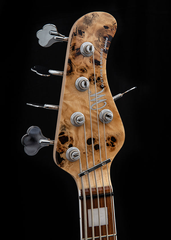 ベース MAYONES Jabba custom5 Mayones Jabba Custom 5, Lava Burst Raw, 4A Eye Poplar Top