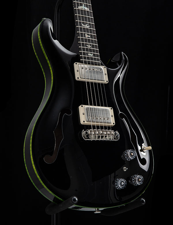 Paul Reed Smith Hollowbody II Black With Green Binding
