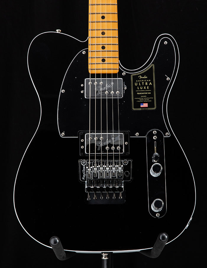 Fender American Ultra Luxe Telecaster Floyd Rose HH Mystic Black