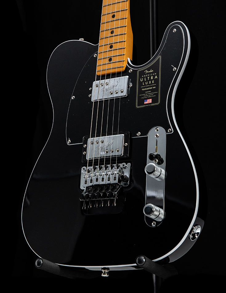 Fender American Ultra Luxe Telecaster Floyd Rose HH Mystic Black