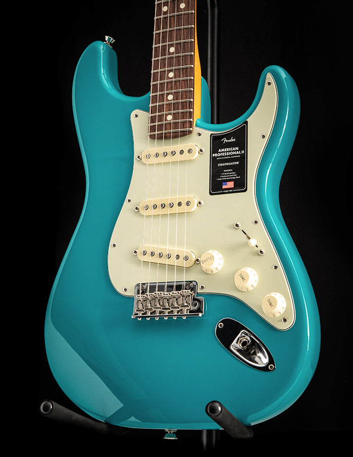 Fender Professional II Stratocaster Miami Blue Electric Guitar