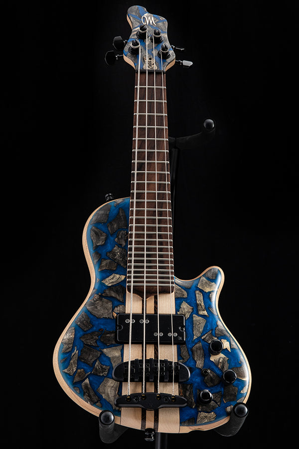 Mayones Cali 4 Buckeye Burl Blue Resin