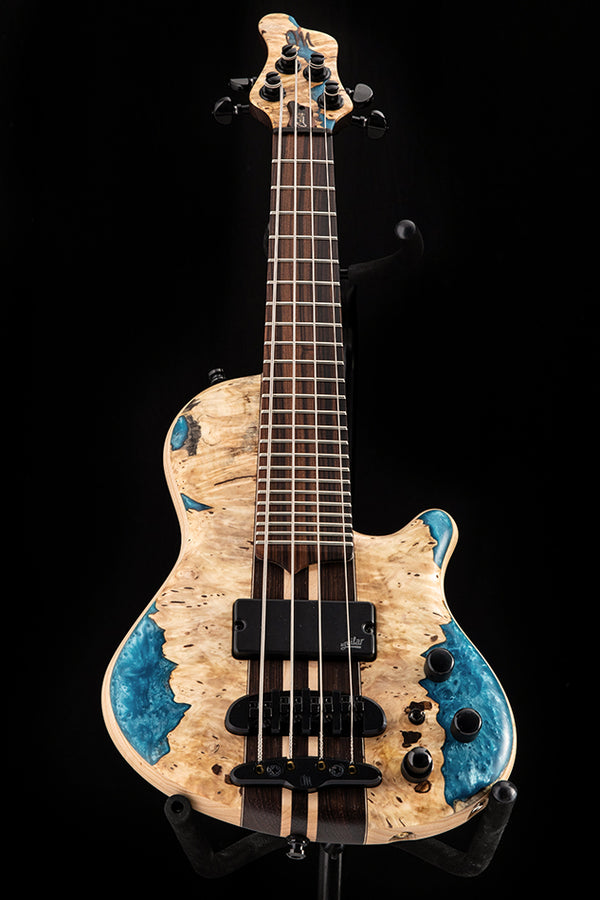 Mayones Cali 4 Buckeye Burl Blue Resin