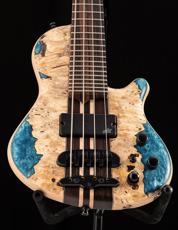 Mayones Cali 4 Buckeye Burl Blue Resin