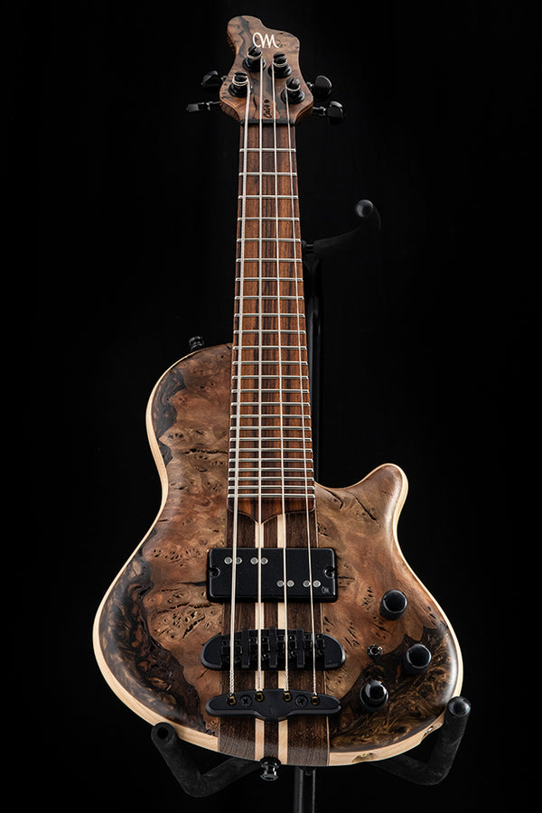 Mayones Cali 4 Buckeye Burl Trans Brown Gold Resin