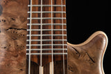 Mayones Cali 4 Buckeye Burl Trans Brown Gold Resin