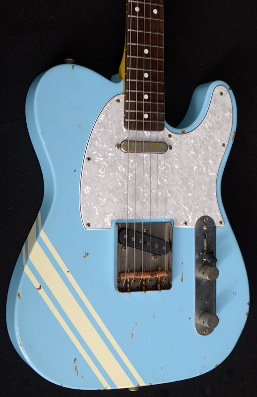 Nash T-63 Daphne Blue With Competition Stripe-Brian's Guitars