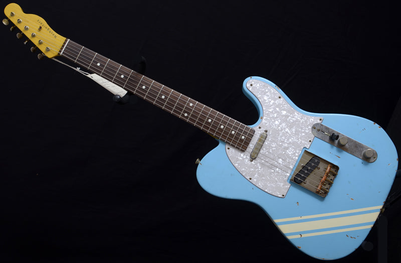 Nash T-63 Daphne Blue With Competition Stripe-Brian's Guitars