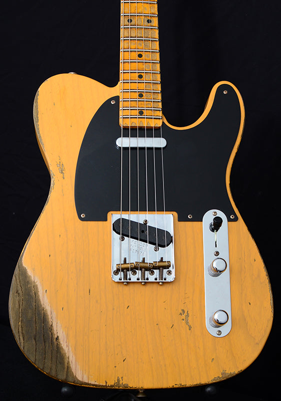 Fender Custom Shop 1953 Heavy Relic Telecaster Butterscotch Blonde-Brian's Guitars