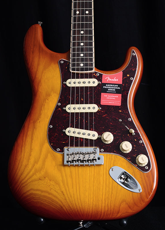 Fender Limited Edition American Professional Stratocaster Ash Honeyburst-Brian's Guitars