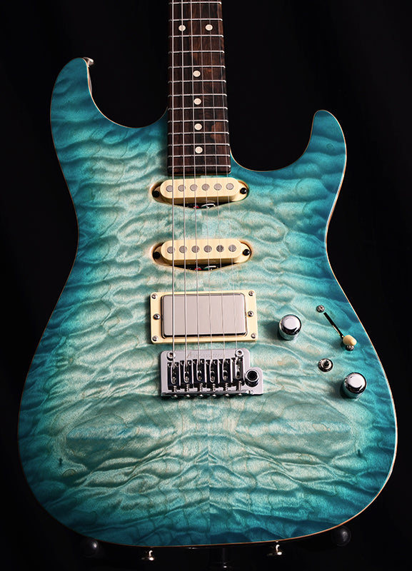 Tom Anderson Drop Top Shorty Natural Bora Blue Burst-Brian's Guitars