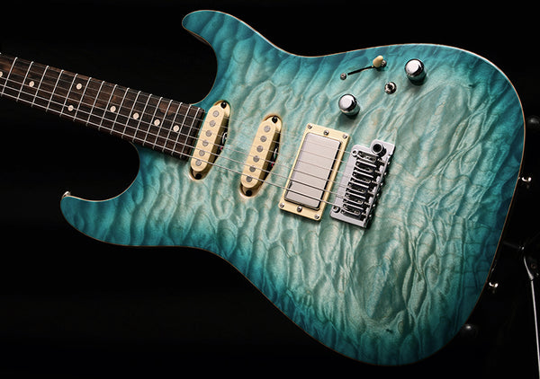 Tom Anderson Drop Top Shorty Natural Bora Blue Burst-Brian's Guitars