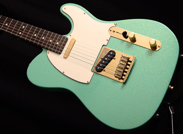 Fender Custom Shop Super Custom Deluxe Tele 2018 NAMM Limited Edition Sea Foam Green Sparkle-Brian's Guitars