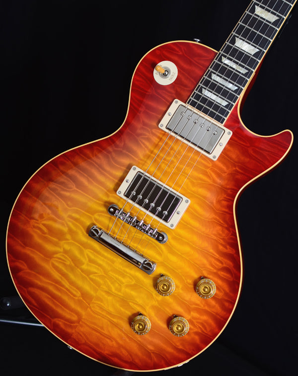 2011 Gibson Custom Shop Les Paul 1959 Reissue R9 7A Quilt Top Washed Cherry-Brian's Guitars