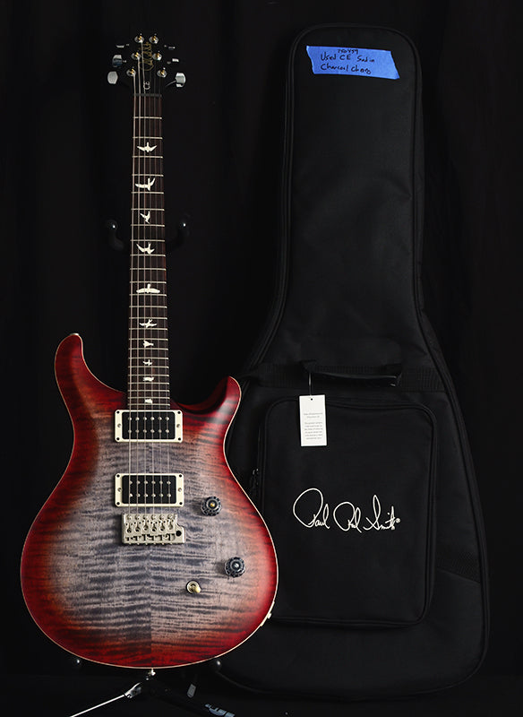 Used Paul Reed Smith CE-24 Custom Satin Charcoal Cherry Burst-Brian's Guitars