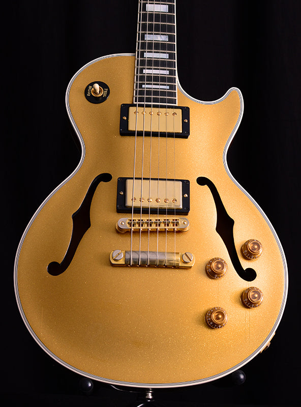 Used Gibson Custom Shop Les Paul Custom Florentine Gold Sparkle-Brian's Guitars