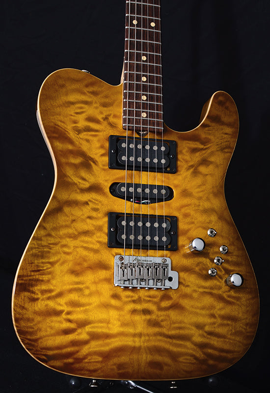 Used Tom Anderson Hollow T Drop Top Deep Tobacco Fade-Brian's Guitars