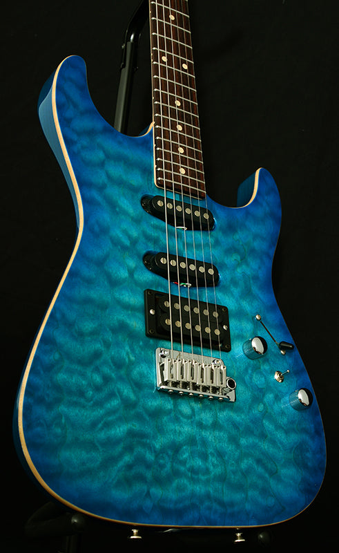 Tom Anderson Drop Top Bora Trans Blue Burst-Electric Guitars-Brian's Guitars