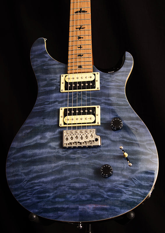 Paul Reed Smith SE Custom 24 Roasted Maple Whale Blue-Brian's Guitars